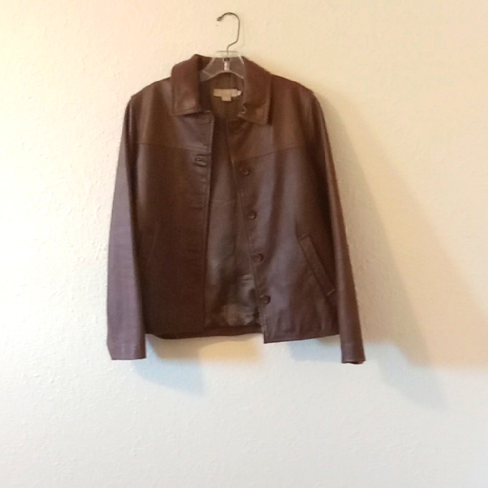J Crew Leather Jacket Small